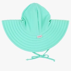 RuffleButts Baby/Toddler Girls UPF 50+ Sun Protective Wide Brim Swimwear Sun Hat